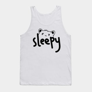 Cute Sleepy Hamster Tank Top